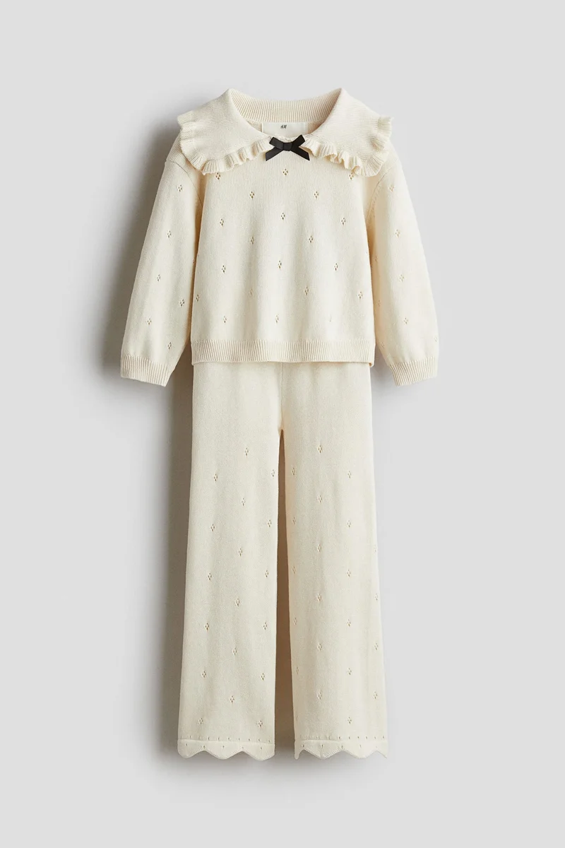 اتش اند ام طقم من الملابس المحبوكة - عبوة من قطعتين